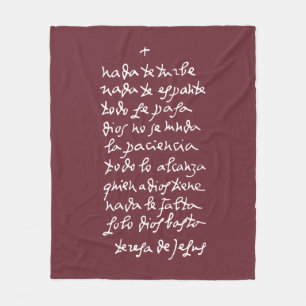 Couverture Polaire Solo Dios basta (Ne vous inquiétez pas)