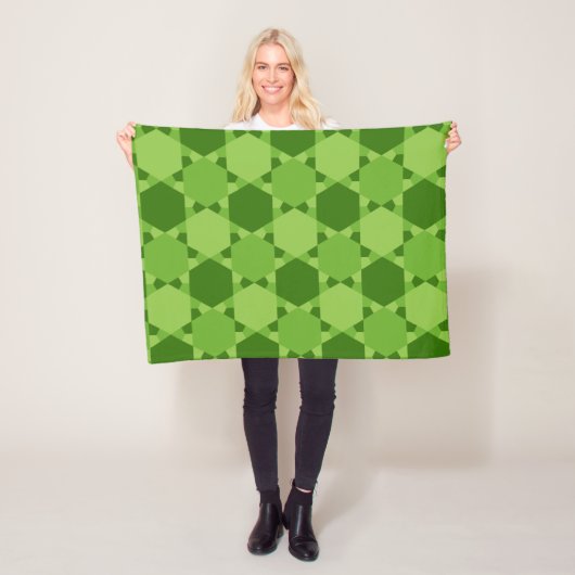 Couverture Polaire Solomon Seal Star de David Illusion Optique (En situation)