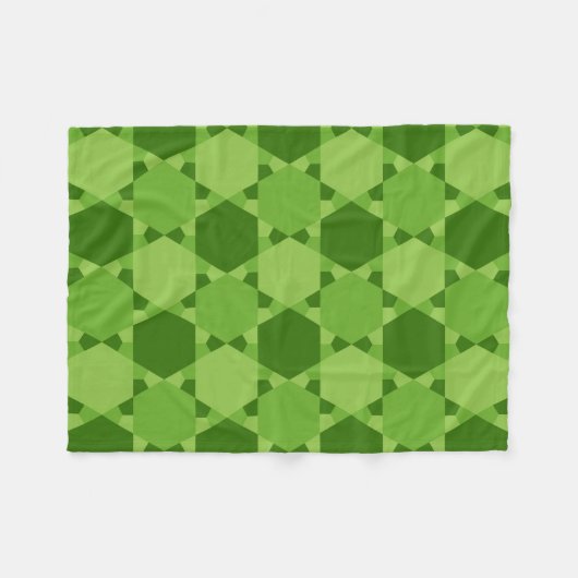 Couverture Polaire Solomon Seal Star de David Illusion Optique (Devant (Horizontal))