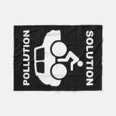 Couverture Polaire Solution Pollution Vélo Vélo De l'environnement Pr (Devant (Horizontal))