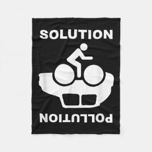 Couverture Polaire Solution Pollution Vélo Vélo De l'environnement Pr
