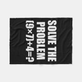 Couverture Polaire Solve The Problem Funny 67 Meme Brainrot Math Teac (Devant (Horizontal))