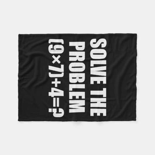 Couverture Polaire Solve The Problem Funny 67 Meme Brainrot Math Teac (Devant (Horizontal))