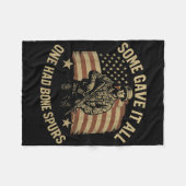 Couverture Polaire Some Gave It All One Had Bone Spurs Veterans Us Fl (Devant (Horizontal))