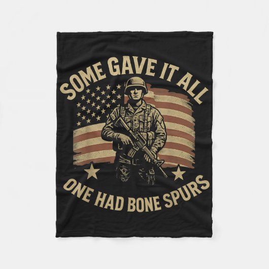 Couverture Polaire Some Gave It All One Had Bone Spurs Veterans Us Fl (Devant)