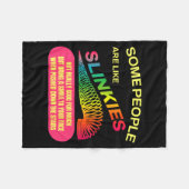 Couverture Polaire Some People Are Like Slinkies Funny Sarcastic Gift (Devant (Horizontal))