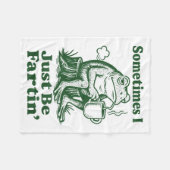 Couverture Polaire Sometimes I Just Be Fartin' Frog  (Devant (Horizontal))