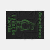 Couverture Polaire Sometimes I Just Be Fartin' Frog Funny Happy New Y (Devant (Horizontal))