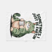 Couverture Polaire Sometimes I Just Be Fartin' Frog Humor Men Woman  (Devant (Horizontal))