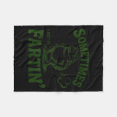 Couverture Polaire Sometimes I Just Be Farting Frog (Devant (Horizontal))