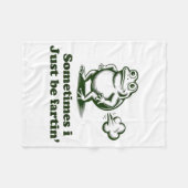 Couverture Polaire Sometimes I Just Be Farting Frog Humor Funny Fart  (Devant (Horizontal))
