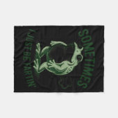Couverture Polaire Sometimes I Just Be Farting Funny Frog  (Devant (Horizontal))