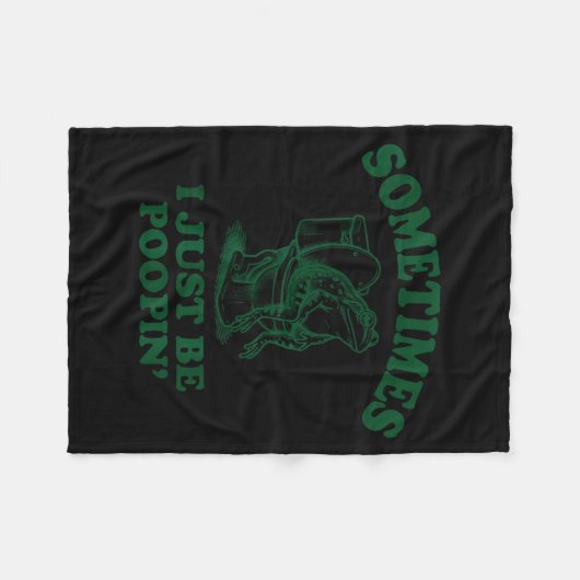 Couverture Polaire Sometimes I Just Be On' Funny Frog  (Devant (Horizontal))