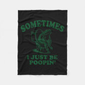 Couverture Polaire Sometimes I Just Be On' Funny Frog  (Devant)