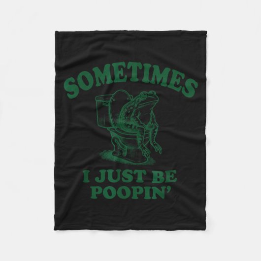 Couverture Polaire Sometimes I Just Be On' Funny Frog (Devant)