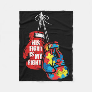 Couverture Polaire Son Combat Est Ma Boxe Fight Sensibilisation sur l