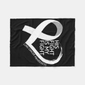 Couverture Polaire Son combat est mon combat Mois de sensibilisation (Devant (Horizontal))