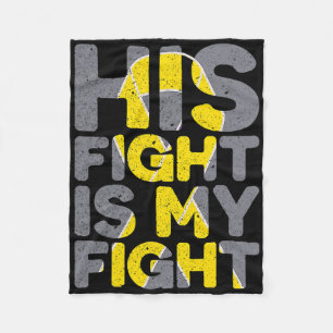 Couverture Polaire Son combat est mon combat T-shirt de sensibilisati