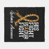 Couverture Polaire Son Combat Est Notre Lutte Contre La Leucémie (Devant (Horizontal))