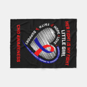 Couverture Polaire Son Combat Petite Fille Prise de Conscience Maladi (Devant (Horizontal))