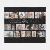 Couverture Polaire Son Memorial 18 Photo Collage (Devant (Horizontal))