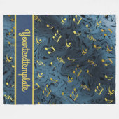 Couverture Polaire son, métal, musique, musical, signe, note, forme, (Devant (Horizontal))