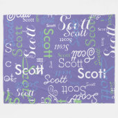 Couverture Polaire Son nom Typographie periwinkle couleur (Devant (Horizontal))