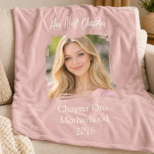 Couverture Polaire Son Prochain Chapitre Mère Maman Photo Rose Poussi