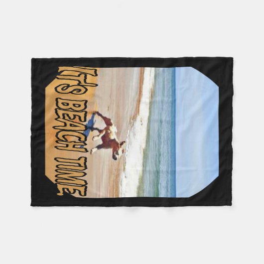 Couverture Polaire Son temps de plage (Devant (Horizontal))