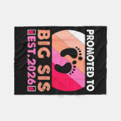 Couverture Polaire Soon To Be Big Sister 2026 Funny Promoted To Big S (Devant (Horizontal))