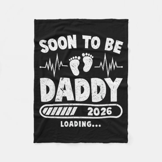 Couverture Polaire Soon To Be Daddy Est. 2026 New Dad Fathers Day Fir (Devant)