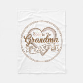 Couverture Polaire Soon To Be Grandma Again 2026 Loading Pregnancy An (Devant)