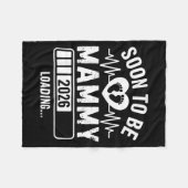 Couverture Polaire Soon To Be Mammy 26 Loading Pregnancy Announcement (Devant (Horizontal))
