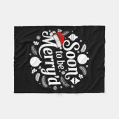 Couverture Polaire Soon To Be Merry'd Christmas Engaged Matching Coup (Devant (Horizontal))