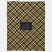 Couverture Polaire Sophisticated Black Gold Outdoor Throw Blanket (Devant)