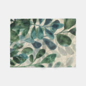 Couverture Polaire Sophistication verdoyante - Feuilles tropicaux (Devant (Horizontal))
