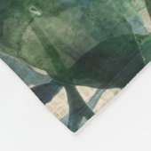 Couverture Polaire Sophistication verdoyante - Feuilles tropicaux (Coin)