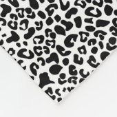 Couverture Polaire Sophistiqué Empreinte de léopard Gris Bow avec nom (Coin)