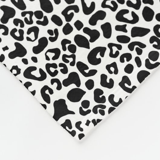 Couverture Polaire Sophistiqué Empreinte de léopard Gris Bow avec nom (Coin)