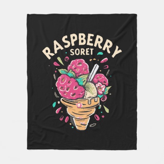 Couverture Polaire Sorbet de framboise (Devant)