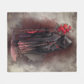 Couverture Polaire sorcellerie | Sorcière foncée foncée foncée brilla (Devant (Horizontal))