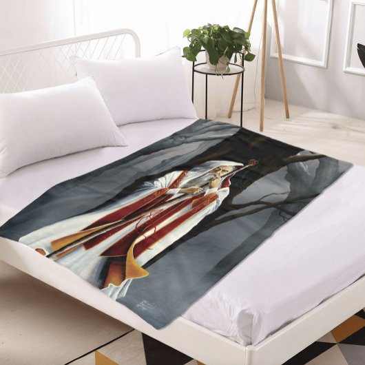 Couverture Polaire Sorcier Blanc