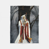 Couverture Polaire Sorcier Blanc (Devant)