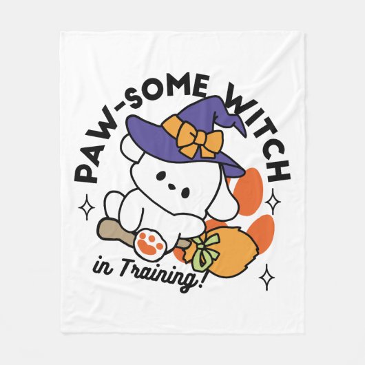 Couverture Polaire Sorcière à mâcher en entraînement - Chien d'Hallow (Devant)