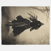 Couverture Polaire Sorcière à vélo (Devant (Horizontal))