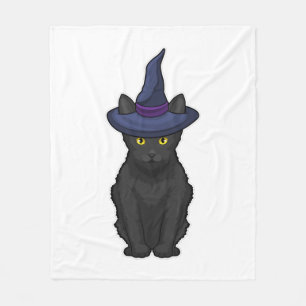 Couverture Polaire Sorcière de chat