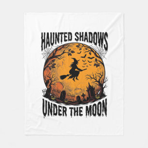 Couverture Polaire Sorcière de Lune d'Halloween Chemise de Nuit Vinta