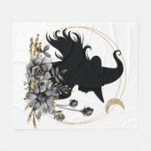 Couverture Polaire Sorcière d'Halloween contemporaine moderne (Devant (Horizontal))