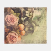 Couverture Polaire Sorcière Halloween Vintage (Devant (Horizontal))