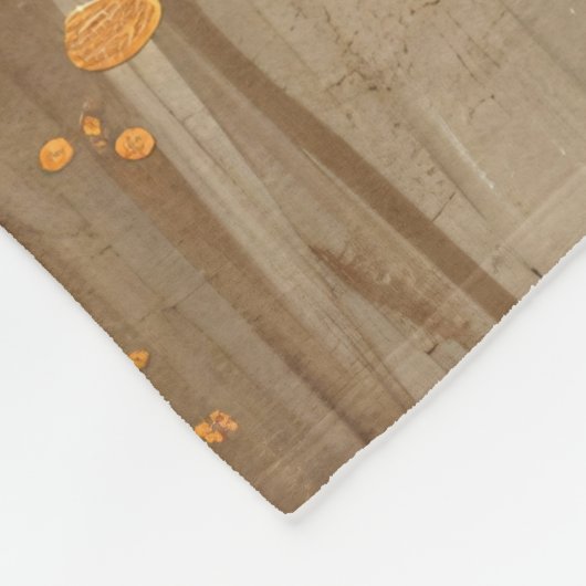 Couverture Polaire Sorcière tenant un Citrouille (Coin)